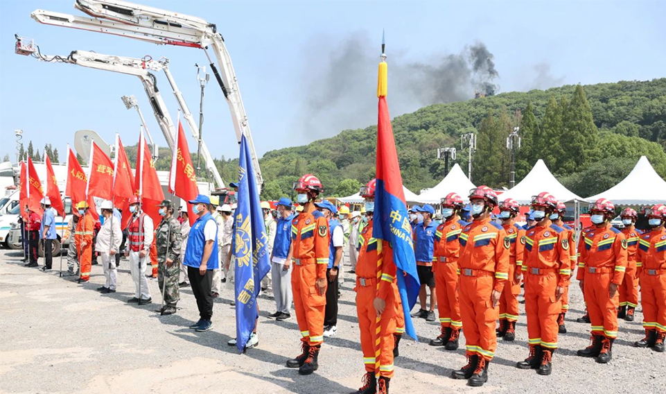 上海誠格集團隔熱斗篷助力佘山森林防火演練，為城市綠肺保駕護航